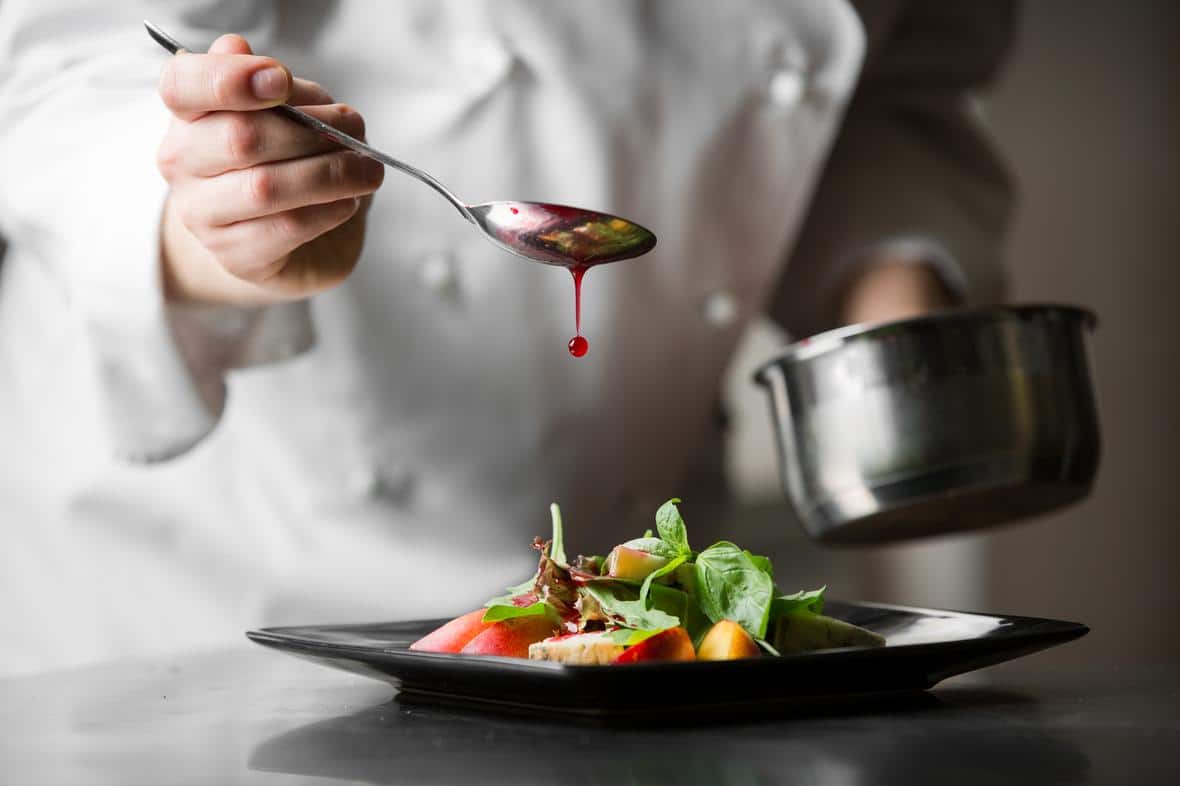 A chef preparing a delicious dish