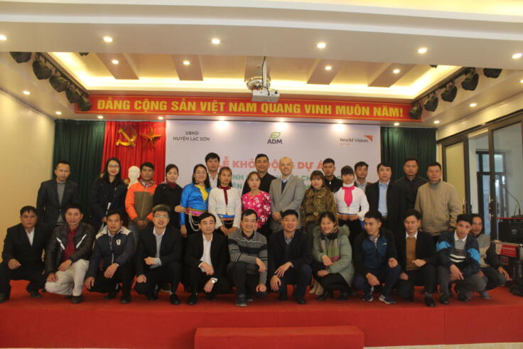 Group photo after event ends including members from ADM World Vision local authorities and some beneficiaries[1]