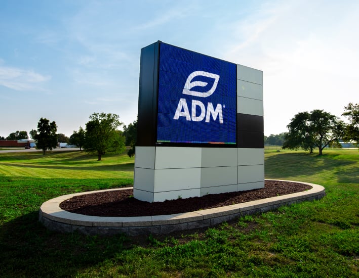 ADM building sign
