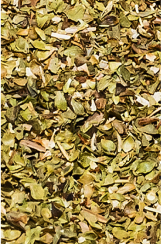 A close up of dried leaves 