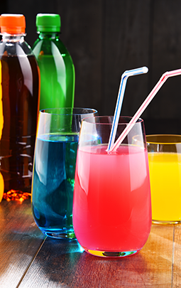 Colorful cocktails