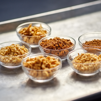 Bowls of plant derived protein