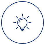 A light bulb with rays of light