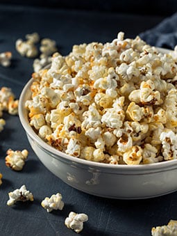 A bowl of popcorn