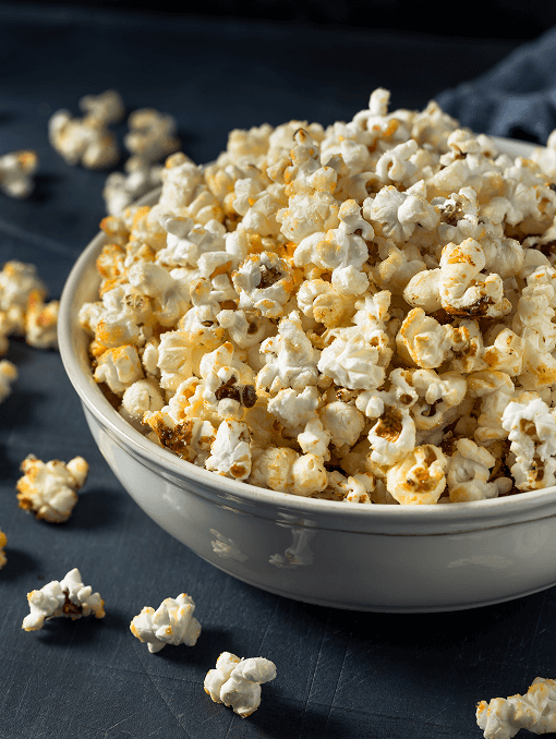 A bowl of popcorn