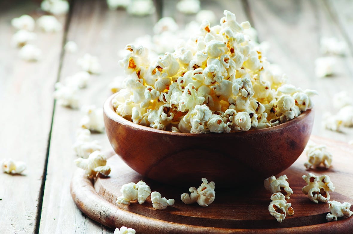 Popcorn in a bowl