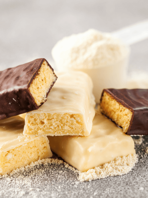 A stack of nutritional bars