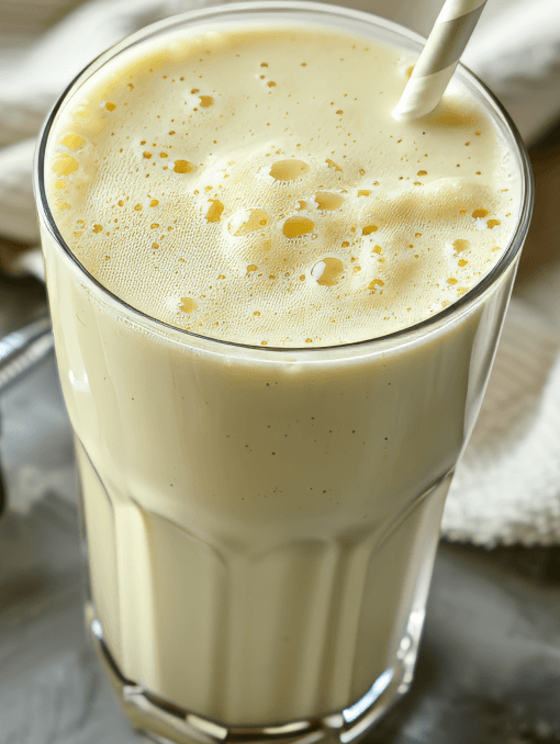 A vanilla protein shake