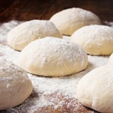 Loaves of unbaked organic flour bread dough