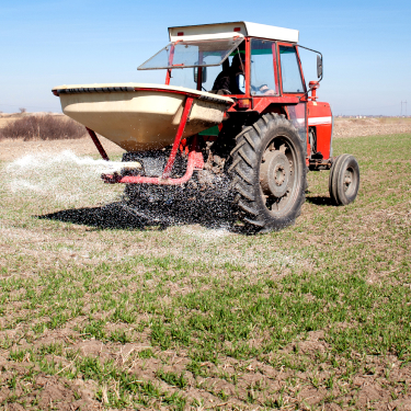 tractor in field