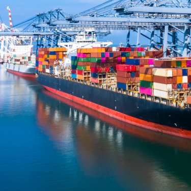 ship with containers