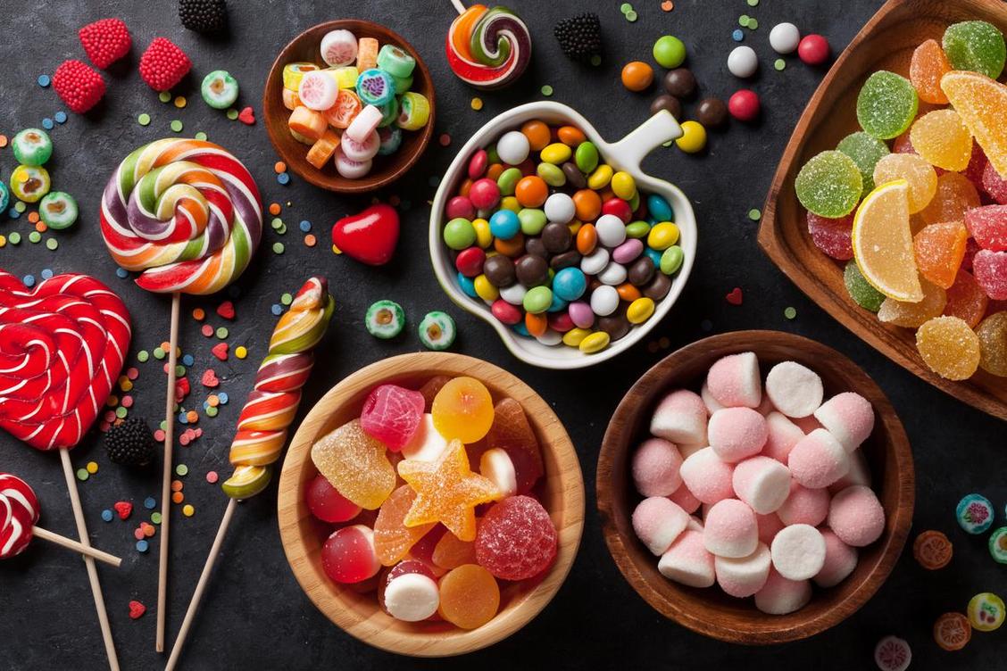 Various items included in the confectionery category 