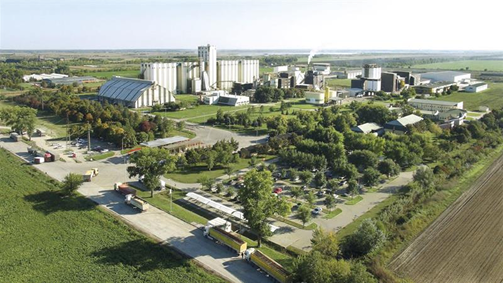 Aerial shot of SojaProtein plant /  Snimak iz vazduha fabrike SojaProtein