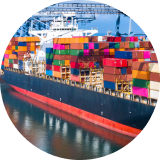 ship carrying containers