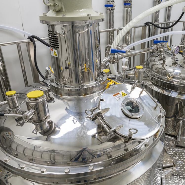 Two large fermentation reactors