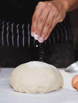 bread dough flour