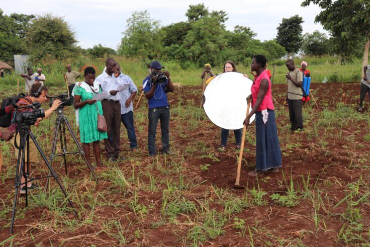 Creating agricultural training videos in Uganda