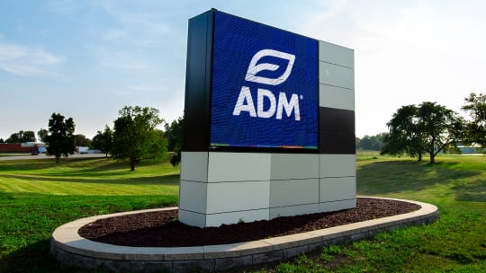ADM building sign